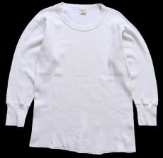 画像2: 90s USA製 STJOHN'SBAY コットン サーマルシャツ ナチュラル XL (2)