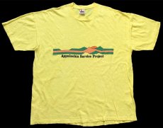 画像2: 80s USA製 Appalachia Service Project コットンTシャツ 黄 XL (2)