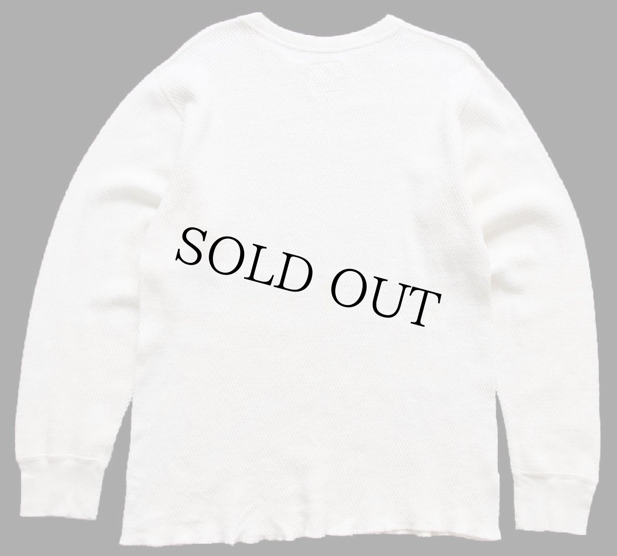 画像3: 80s 米軍 コットン サーマルシャツ ナチュラル L★A (3)