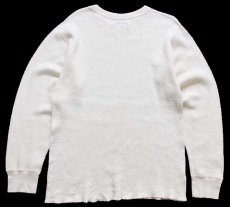 画像3: 80s 米軍 コットン サーマルシャツ ナチュラル L★A (3)