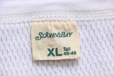 画像5: 90s USA製 STJOHN'SBAY コットン サーマルシャツ ナチュラル XL (5)