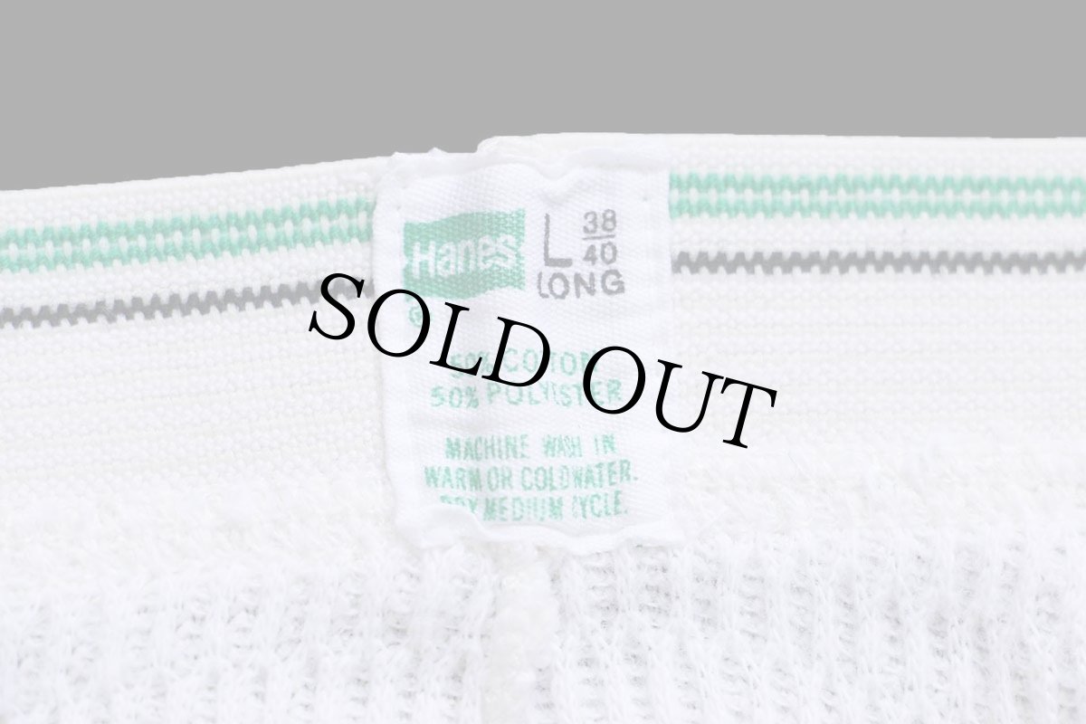 画像5: 80s Hanes サーマルパンツ ナチュラル L (5)