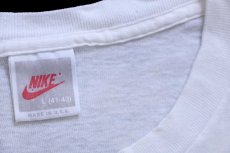 画像5: 90s USA製 NIKEナイキ FLIGHT ロゴ コットンTシャツ 白 L (5)