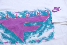 画像4: 90s USA製 NIKEナイキ FLIGHT ロゴ コットンTシャツ 白 L (4)