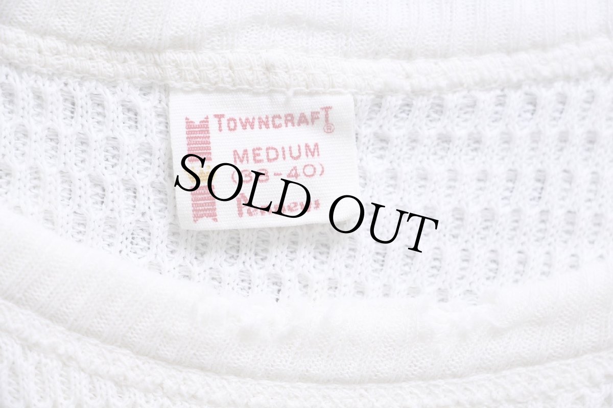 画像5: 60s Penneys TOWNCRAFT ダメージ コットン サーマルシャツ ナチュラル M (5)