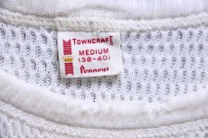 画像5: 60s Penneys TOWNCRAFT ダメージ コットン サーマルシャツ ナチュラル M (5)