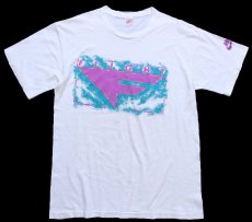 画像2: 90s USA製 NIKEナイキ FLIGHT ロゴ コットンTシャツ 白 L (2)