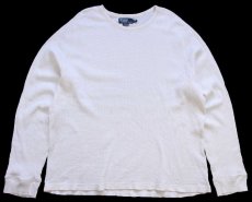 画像2: 00s ポロ ラルフローレン コットン サーマルシャツ ナチュラル XXL★特大 (2)
