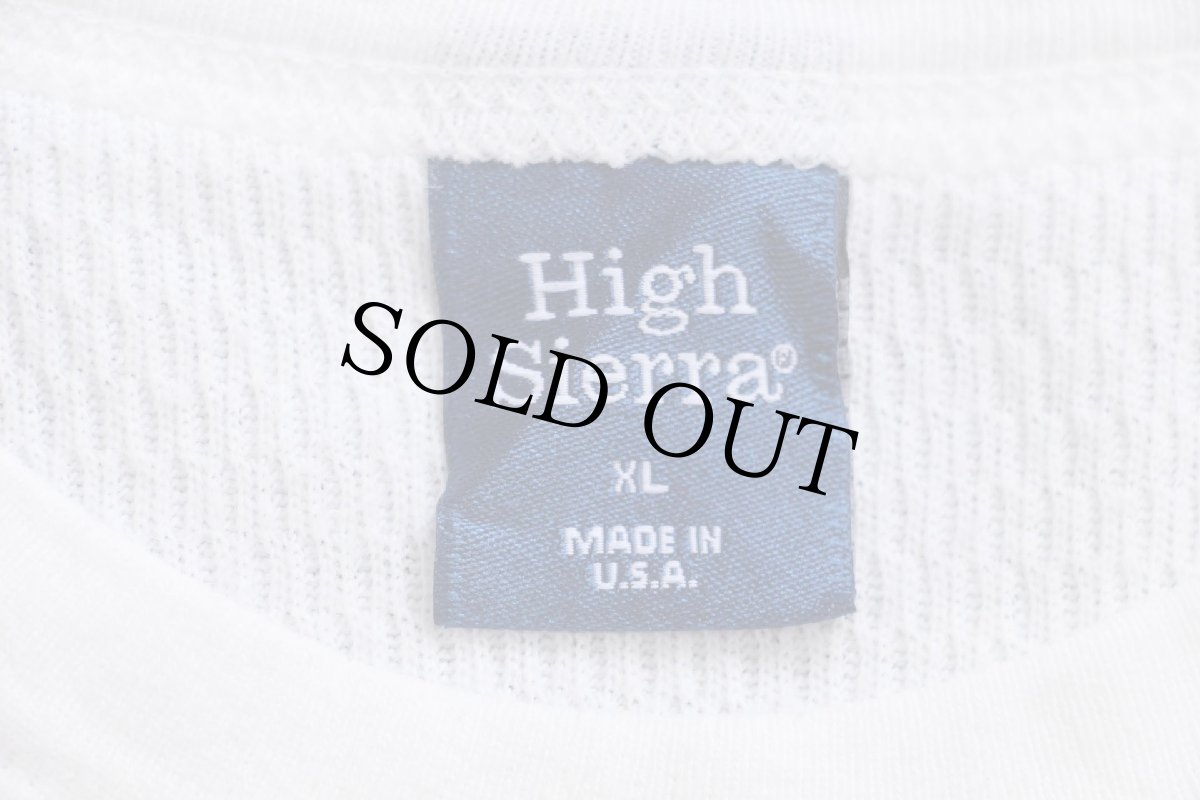 画像5: 90s USA製 High Sierra コットン サーマルシャツ ナチュラル XL (5)