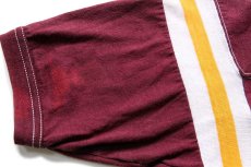 画像7: 80s GALEN JOHNSON BASKETBALL CAMP アスレチックTシャツ バーガンディ M (7)