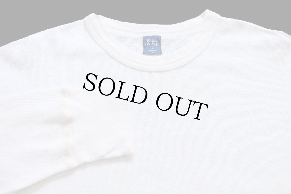 画像4: 90s USA製 High Sierra コットン サーマルシャツ ナチュラル XL (4)