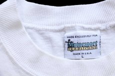 画像6: 90s USA製 NASCAR Kyle Petty MELLO YELLO チェッカーフラッグ オールオーバープリント コットンTシャツ 白 L (6)