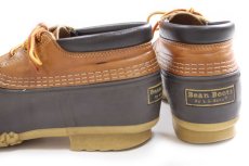 画像4: USA製 L.L.Bean 3ホール シンサレート ビーンブーツ ガムシューズ タン×ブラウン (4)