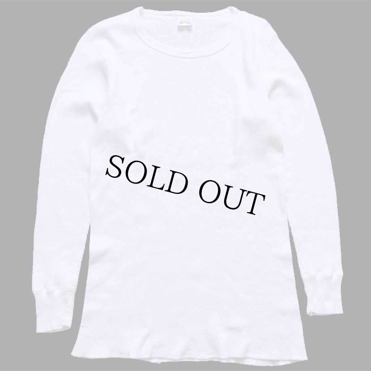 画像2: 90s USA製 NATURALS JOCKEY コットン サーマルシャツ ナチュラル L (2)