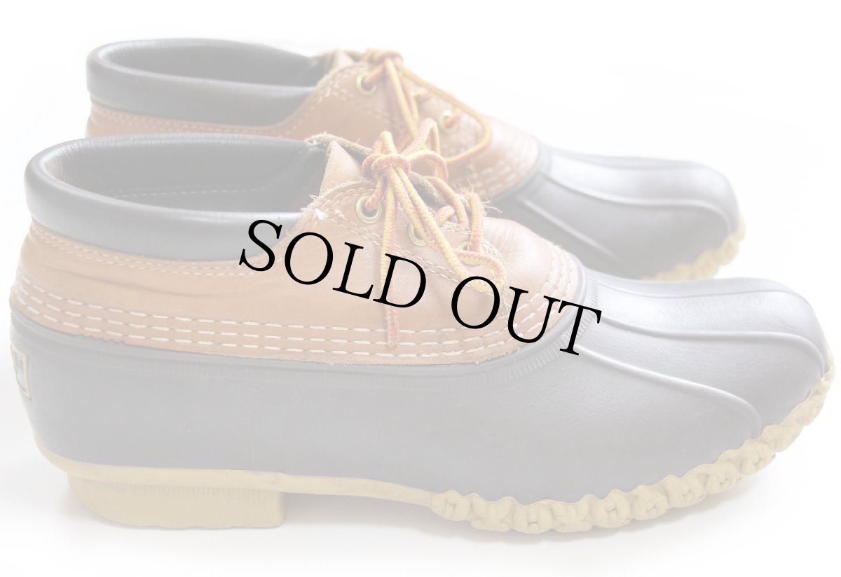 画像3: USA製 L.L.Bean 3ホール シンサレート ビーンブーツ ガムシューズ タン×ブラウン (3)