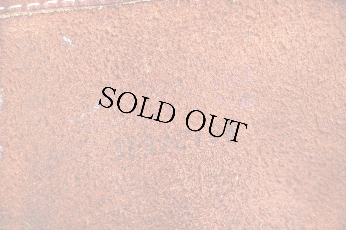 画像6: 80s CAROLINAキャロライナ 編み上げ レザー ワークブーツ 赤茶 9.5 (6)