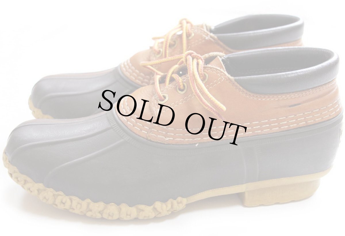 画像2: USA製 L.L.Bean 3ホール シンサレート ビーンブーツ ガムシューズ タン×ブラウン (2)