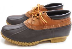 画像2: USA製 L.L.Bean 3ホール シンサレート ビーンブーツ ガムシューズ タン×ブラウン (2)