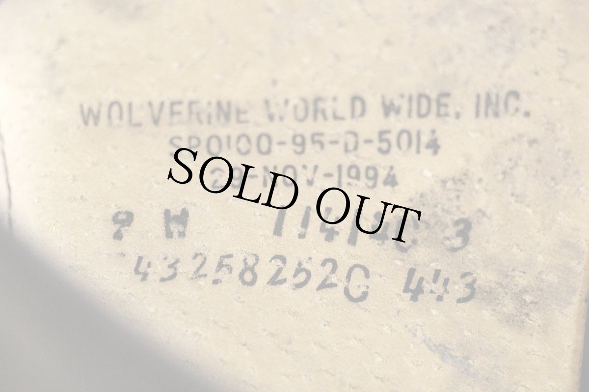 画像6: 90s 米軍 10ホール スチールトゥ レザー コンバットブーツ 黒 9W (6)