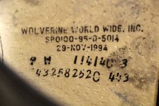 画像6: 90s 米軍 10ホール スチールトゥ レザー コンバットブーツ 黒 9W (6)