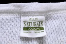 画像5: 90s USA製 NATURALS JOCKEY コットン サーマルシャツ ナチュラル L (5)