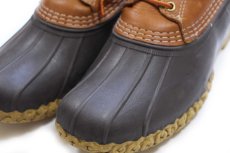 画像8: USA製 L.L.Bean 3ホール シンサレート ビーンブーツ ガムシューズ タン×ブラウン (8)