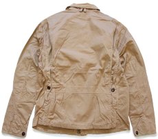 画像2: 00s ポロ ラルフローレン チンスト付き コットンポプリン フィッシングジャケット 薄茶 M (2)