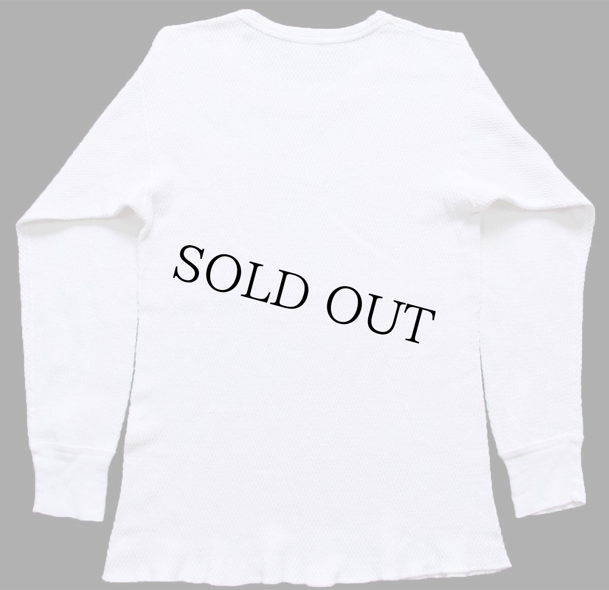 画像3: 80s JCPenney コットン サーマルシャツ ナチュラル S (3)