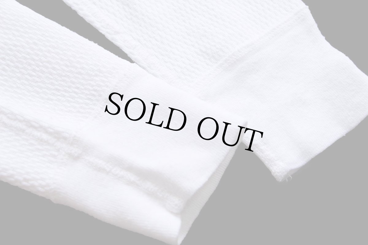 画像7: 80s JCPenney コットン サーマルシャツ ナチュラル S (7)