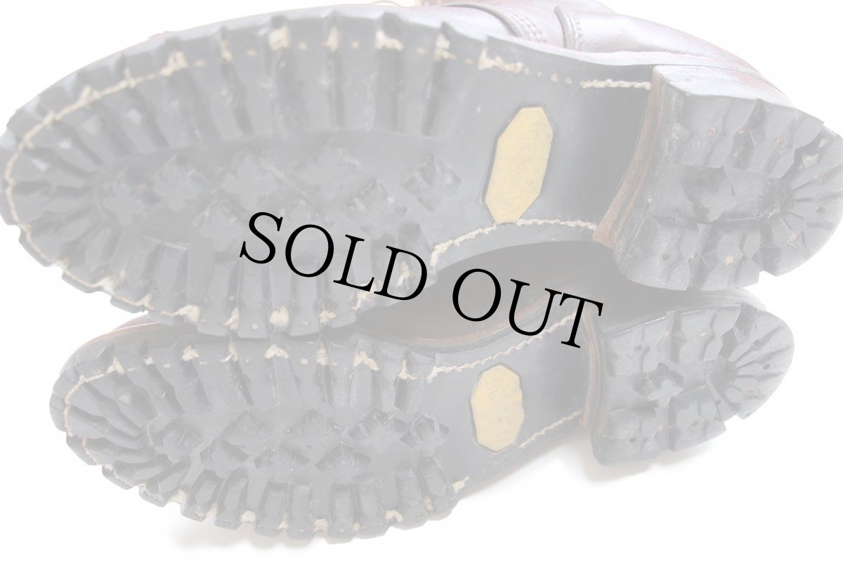 画像5: 80s CAROLINAキャロライナ 編み上げ レザー ワークブーツ 赤茶 9.5 (5)