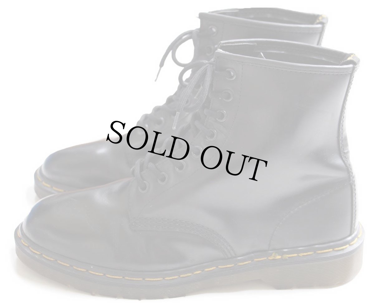 画像2: 英国製 DR.MARTENSドクターマーチン 1460 レザー 8ホールブーツ 黒 UK9 (2)