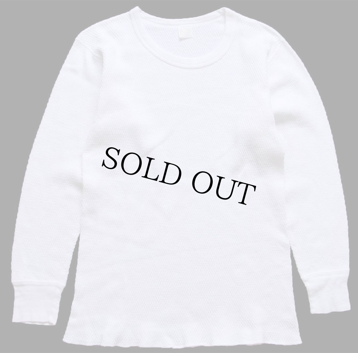 画像2: 80s JCPenney コットン サーマルシャツ ナチュラル S (2)