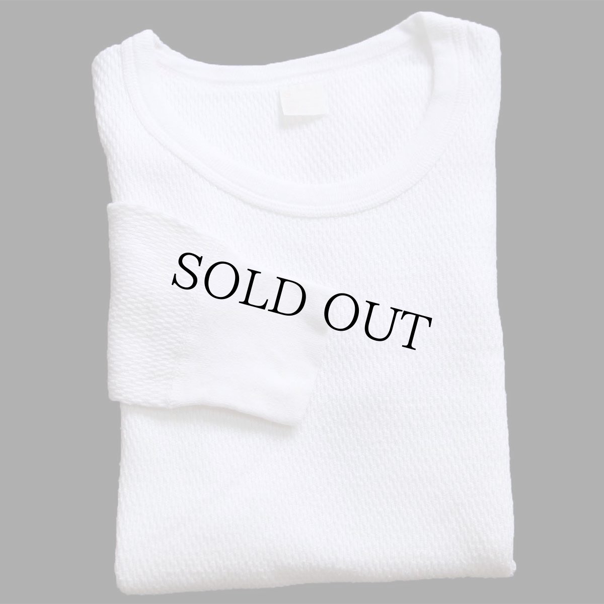 画像1: 80s JCPenney コットン サーマルシャツ ナチュラル S (1)