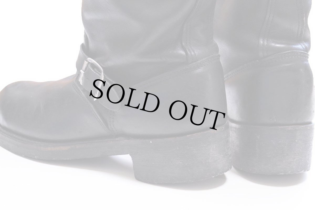 画像4: 90s USA製 PRO SAFE UNION MADE PT91 スチールトゥ レザー エンジニアブーツ 黒 9.5M (4)