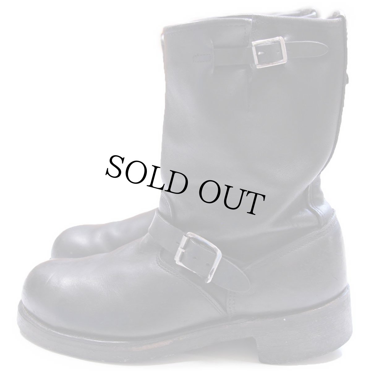 画像2: 90s USA製 PRO SAFE UNION MADE PT91 スチールトゥ レザー エンジニアブーツ 黒 9.5M (2)