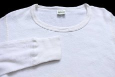 画像4: 90s USA製 NATURALS JOCKEY コットン サーマルシャツ ナチュラル L (4)