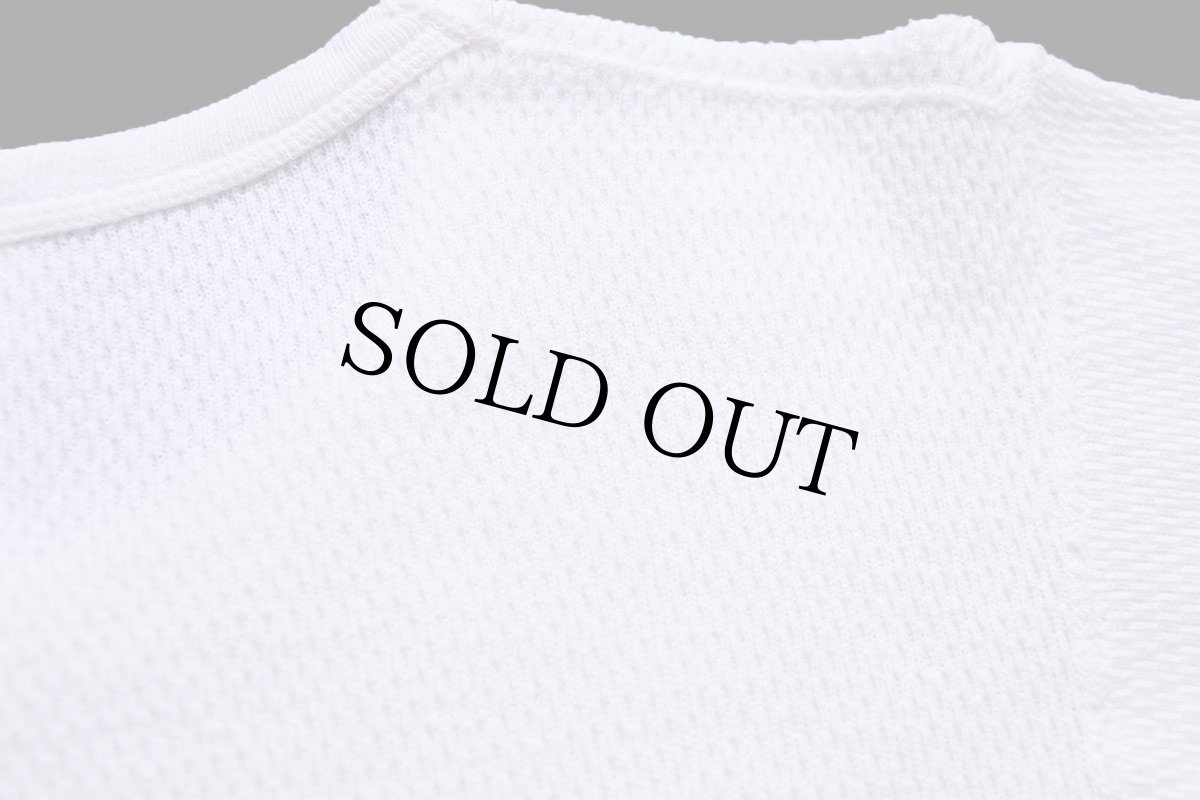 画像6: 80s JCPenney コットン サーマルシャツ ナチュラル S (6)