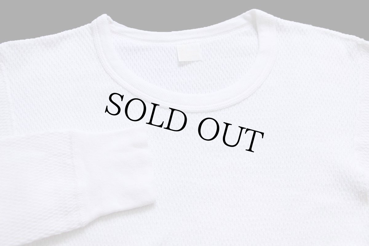 画像4: 80s JCPenney コットン サーマルシャツ ナチュラル S (4)