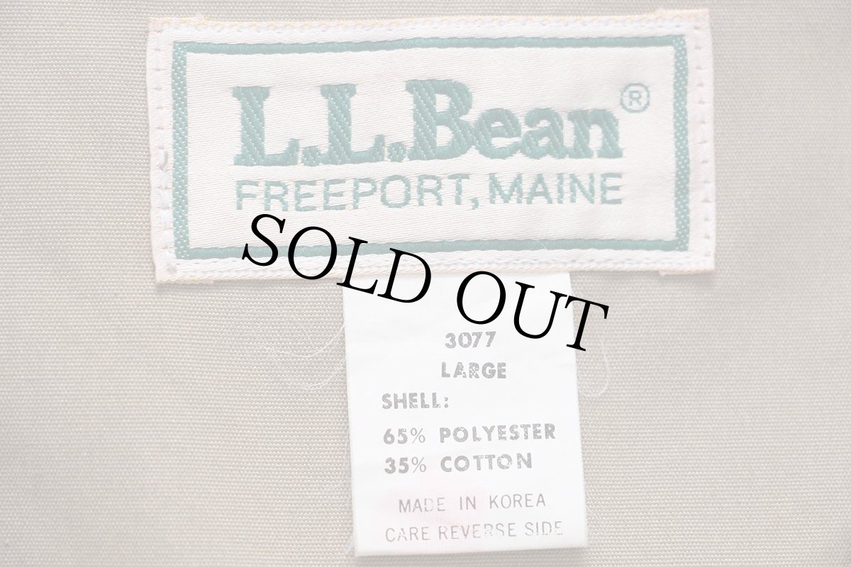 画像4: 80s L.L.Bean フィッシングベスト グレーベージュ L (4)