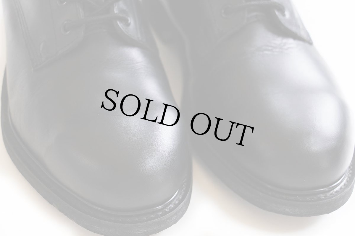 画像8: 90s 米軍 10ホール スチールトゥ レザー コンバットブーツ 黒 9W (8)