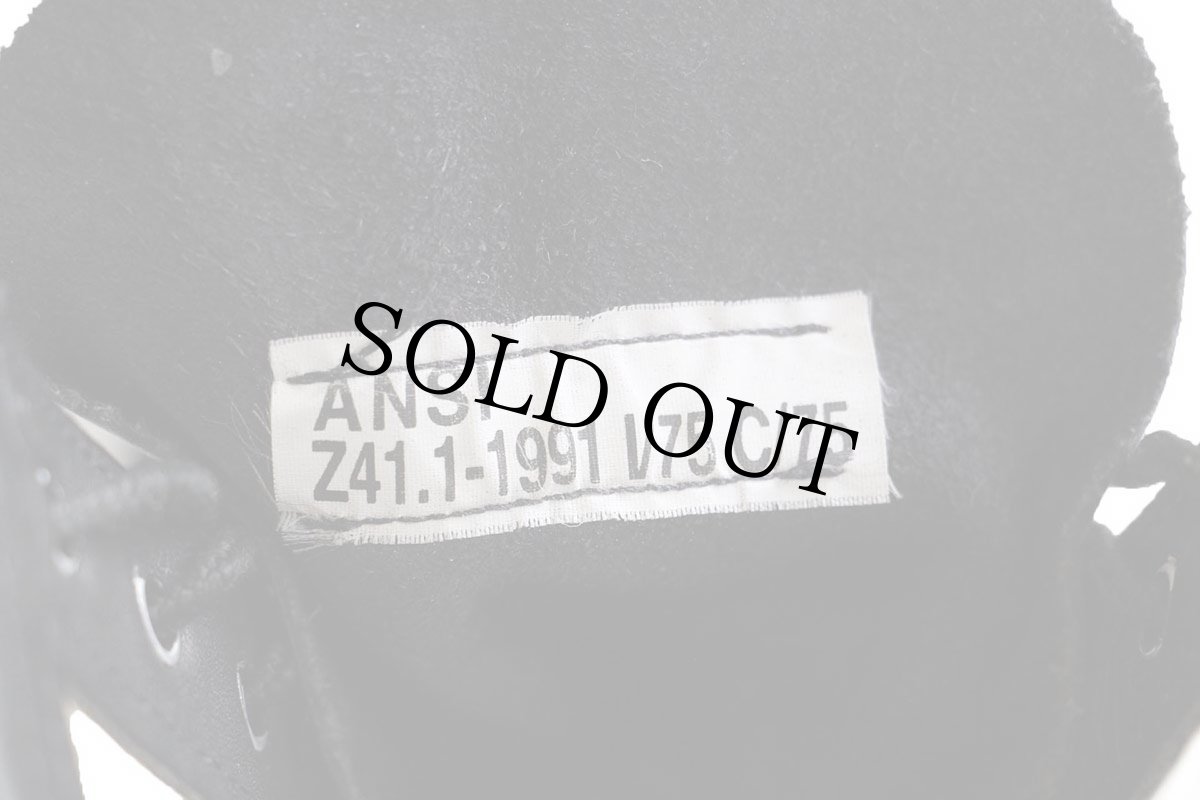 画像7: 90s 米軍 10ホール スチールトゥ レザー コンバットブーツ 黒 9W (7)