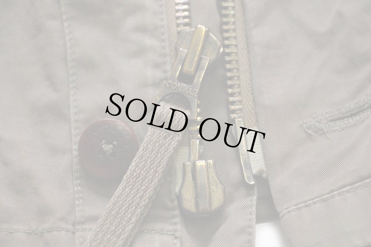 画像9: 00s ポロ ラルフローレン チンスト付き コットンポプリン フィッシングジャケット グレーブラウン フェード XL (9)