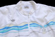 画像3: 70s フランス製 adidasアディダス VENTEX イワンレンドル スタンドカラー トレフォイル パイルライナー ナイロンジャケット 白 L (3)