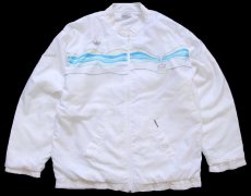 画像1: 70s フランス製 adidasアディダス VENTEX イワンレンドル スタンドカラー トレフォイル パイルライナー ナイロンジャケット 白 L (1)