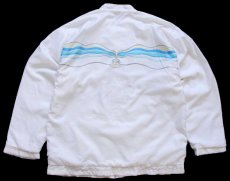 画像2: 70s フランス製 adidasアディダス VENTEX イワンレンドル スタンドカラー トレフォイル パイルライナー ナイロンジャケット 白 L (2)