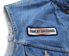 画像6: 70s USA製 Leeリー 220 HARLEY-DAVIDSON ハーレー ダビッドソンパッチ付き カットオフ デニムベスト (6)