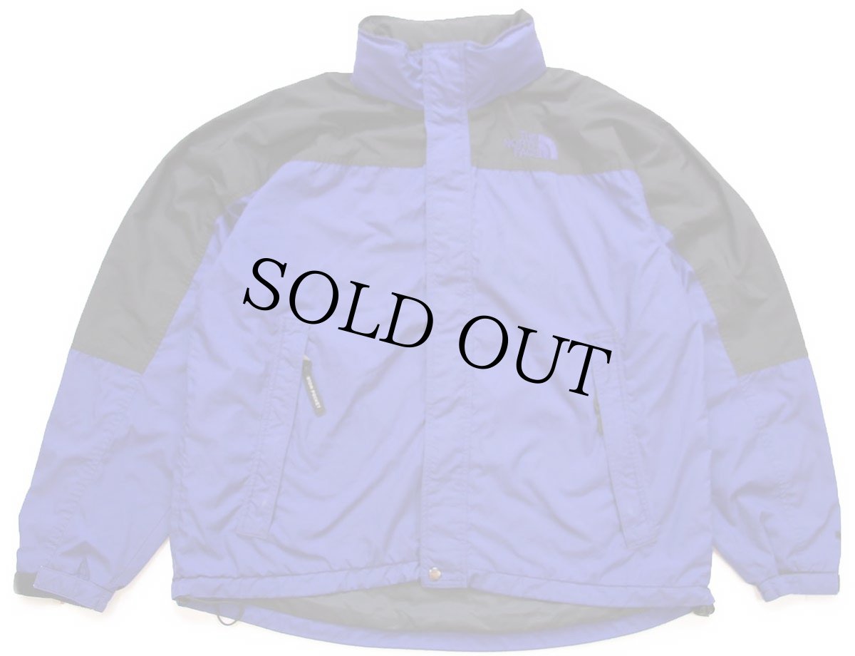 画像1: 00s THE NORTH FACEノースフェイス Hydrenaline ツートン 切り替え ナイロンジャケット 青紫×黒 XL (1)