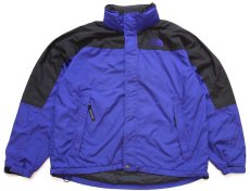 画像1: 00s THE NORTH FACEノースフェイス Hydrenaline ツートン 切り替え ナイロンジャケット 青紫×黒 XL (1)