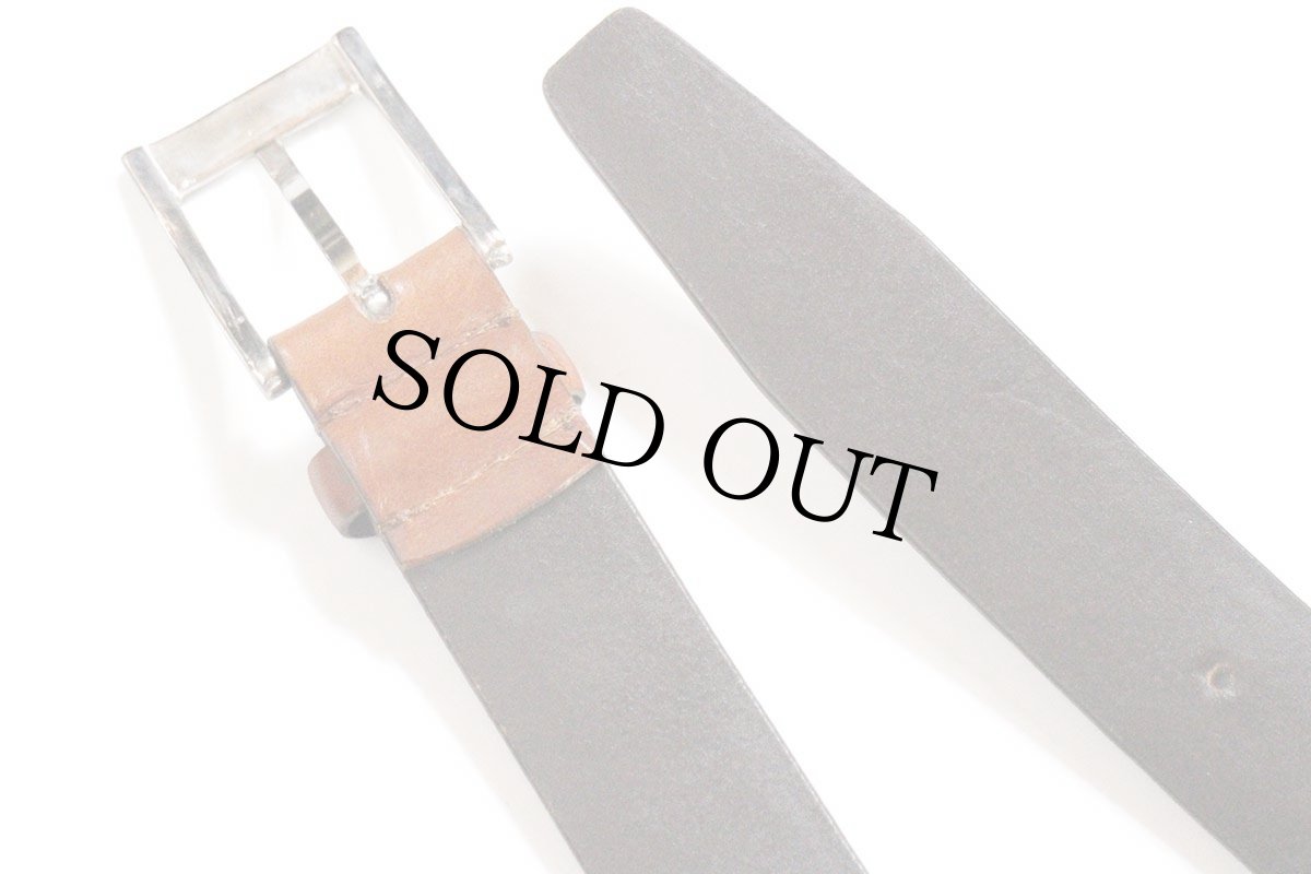 画像3: イタリア製 POLLINI レザーベルト ブラウン 95/38 (3)