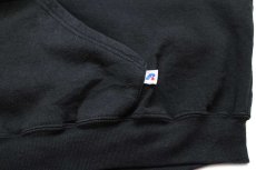画像5: 00s メキシコ製 RUSSELLラッセル EISENHOWER FOOTBALL 四段プリント スウェットパーカー 黒 XXXL★特大 (5)